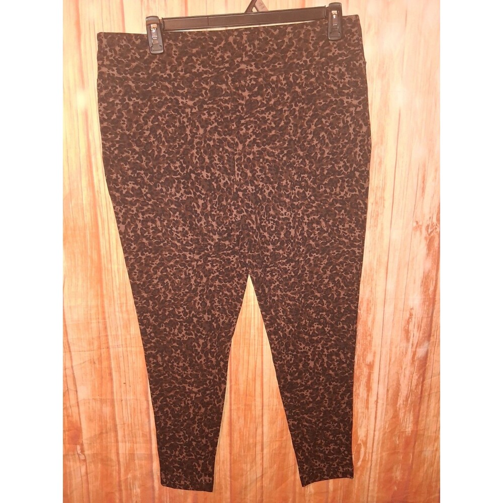 NWT Terra & Sky Multicolor Leopard Print Pull-on Leggings Sz 1X